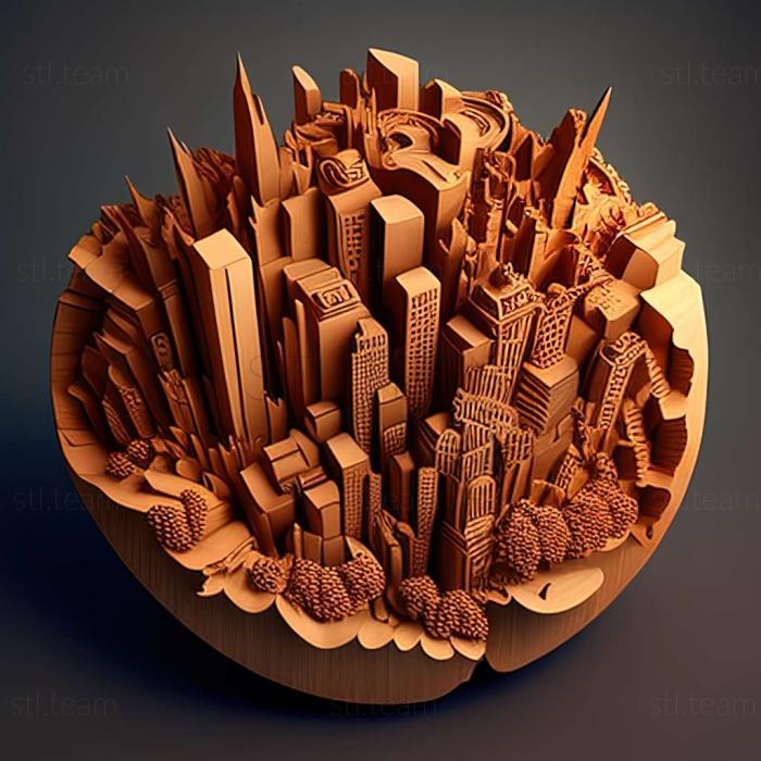 3D модель Гра Cities XL 2011 (STL)